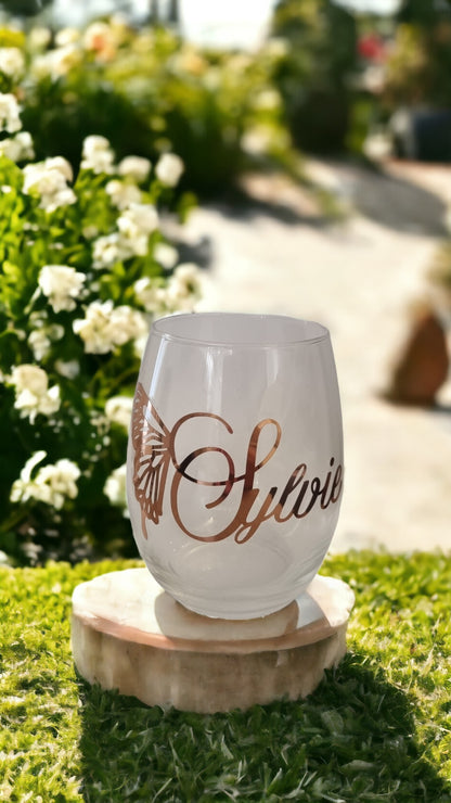 Personalized Stemless Glass