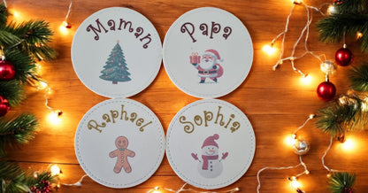 Holiday Magic in Every Sip: Personalized Coasters for Christmas