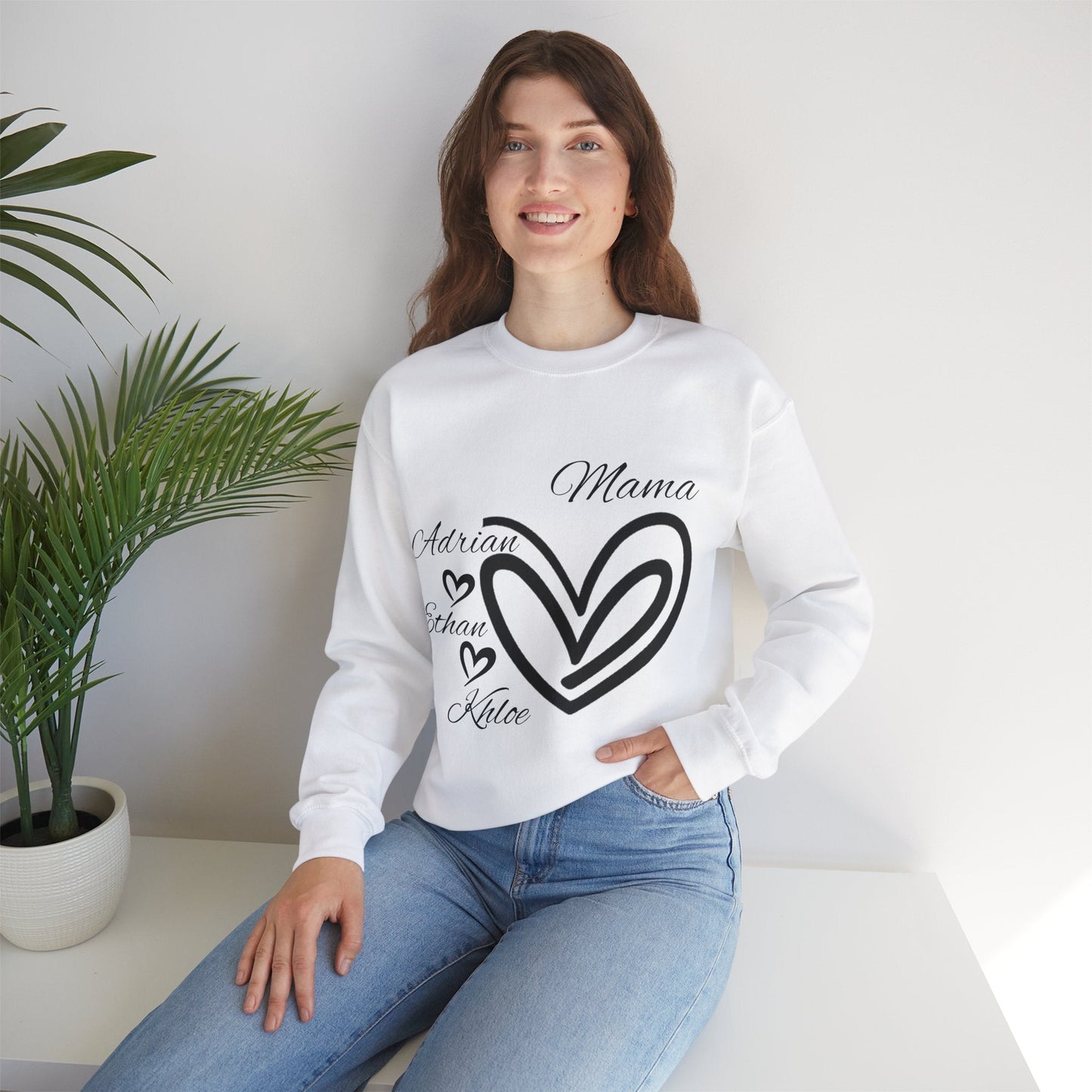 Personalised Sweatshirt with custom names - Gift Boutique